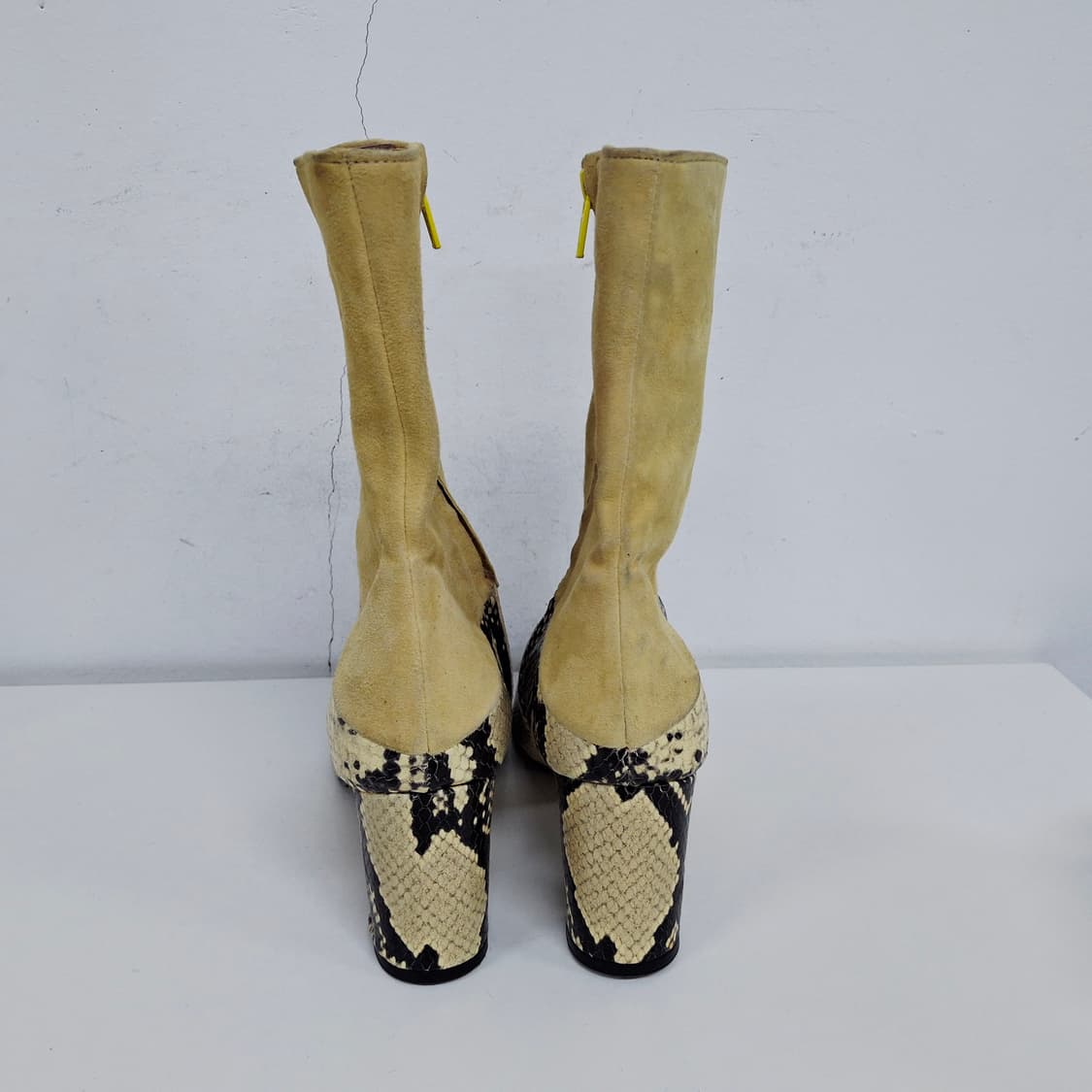 LTRT 레프트라이트 뱀피 스웨이드 여성 앵클 부츠 36.5 235 상품이미지4