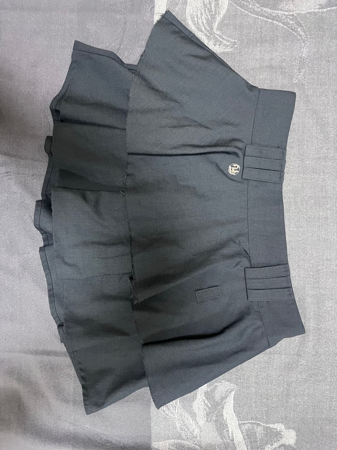 플레어업 치마 Layered Pleats Skirt 차콜 1사이즈 상품이미지6