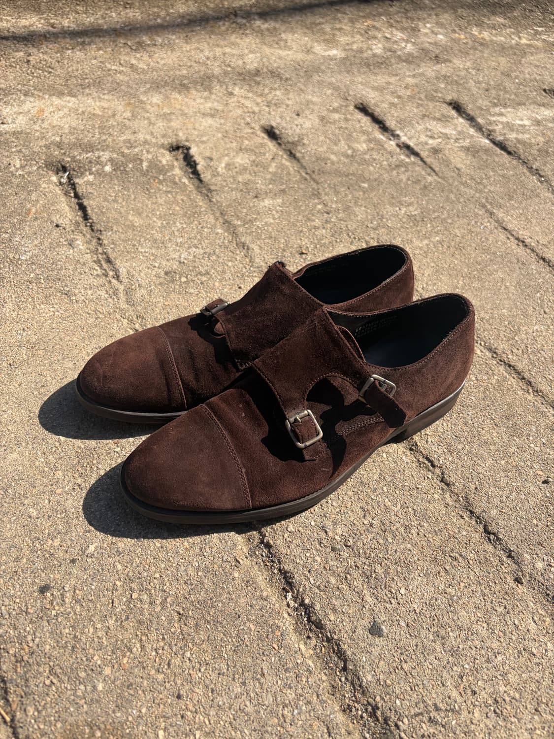 Nina Ricci 더블 몽크 스웨이드 슈즈 270mm 상품이미지2