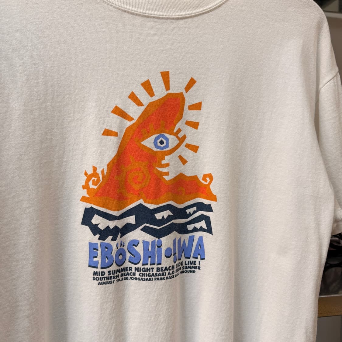 00S ANVIL 베이스 일본 에보시이와 까마귀 바위 콘서트 기념 티셔츠 상품이미지2