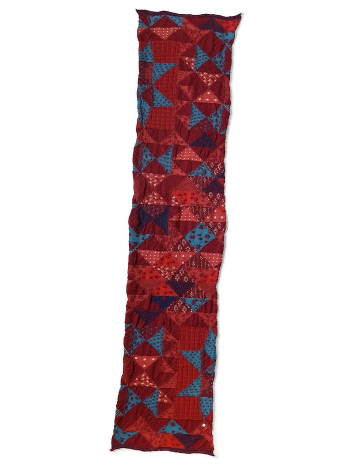 캐피탈 슈렁큰 울 인디고 스카프 레드 상품이미지5