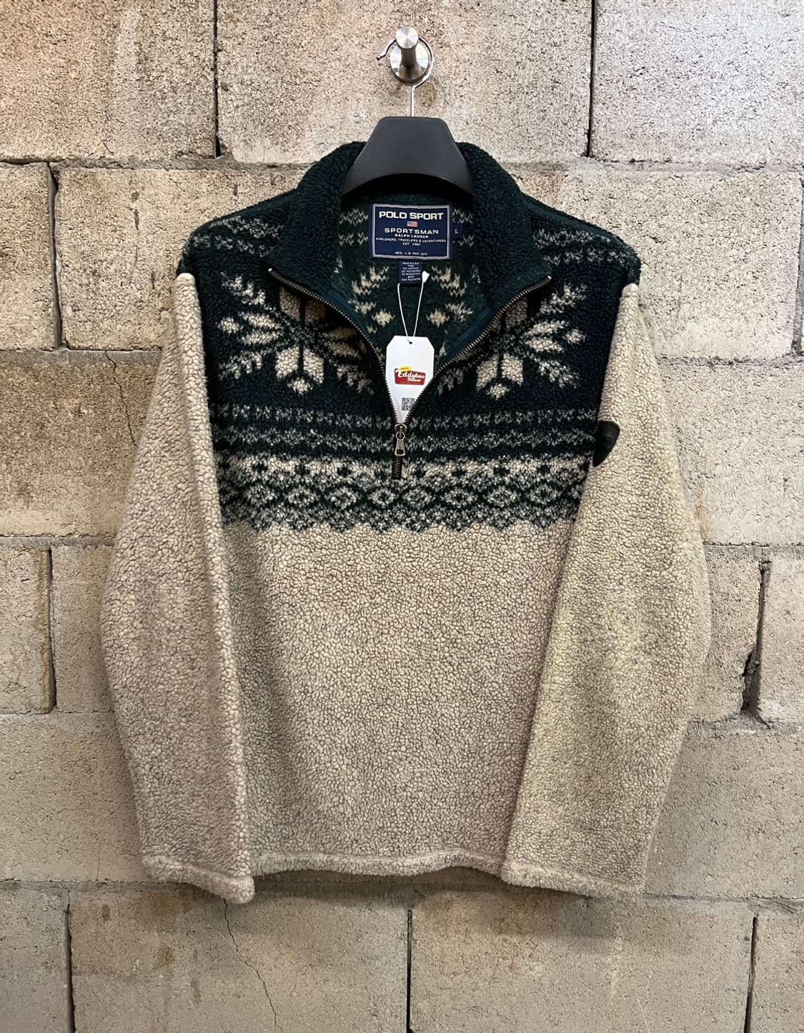 폴로 스포츠 스포츠맨 스노우플레이크 하프 집업 니트 상품이미지1