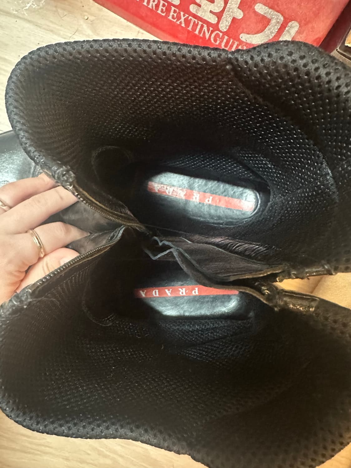 PRADA SPORTS LEATHER BOOTS 36(230) 상품이미지5