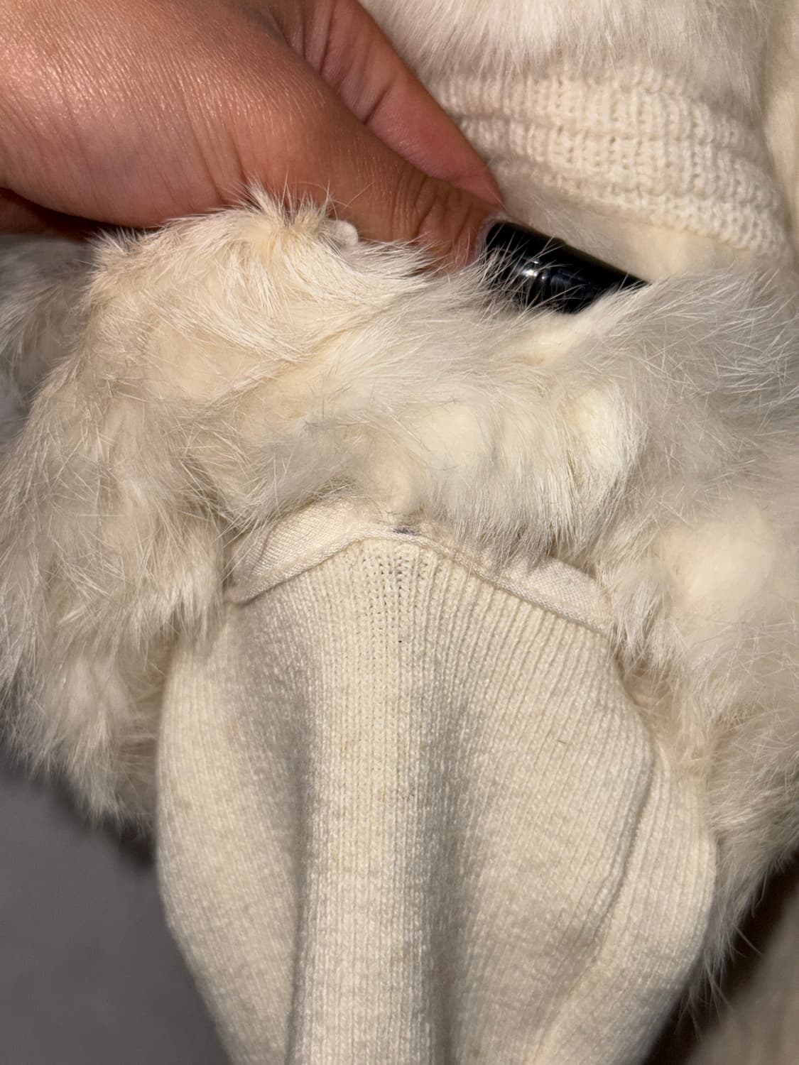 O’2ND rabbit&fox fur warmer hood jacket 상품이미지5