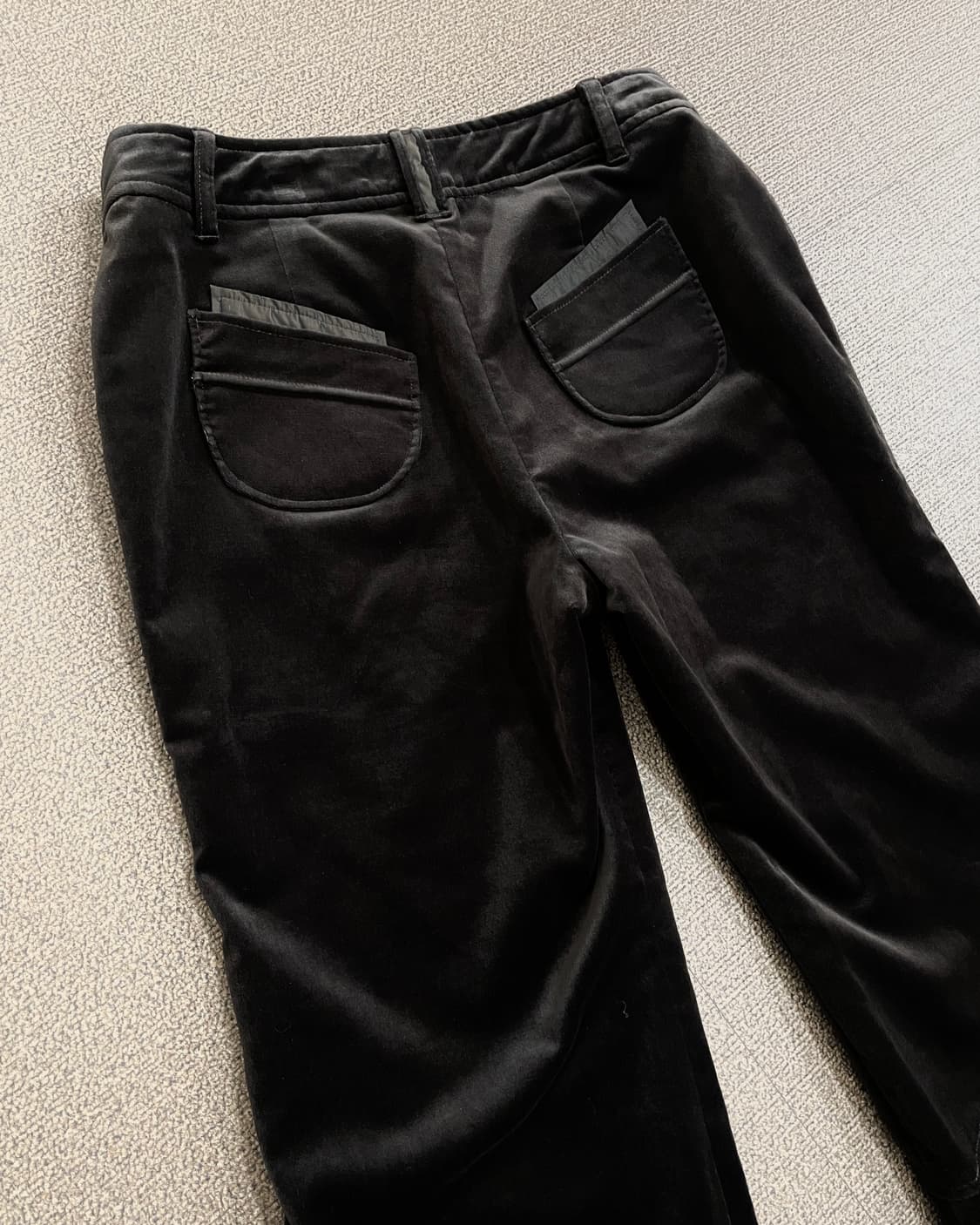 벨벳 플레어 크롭 팬츠 상품이미지8