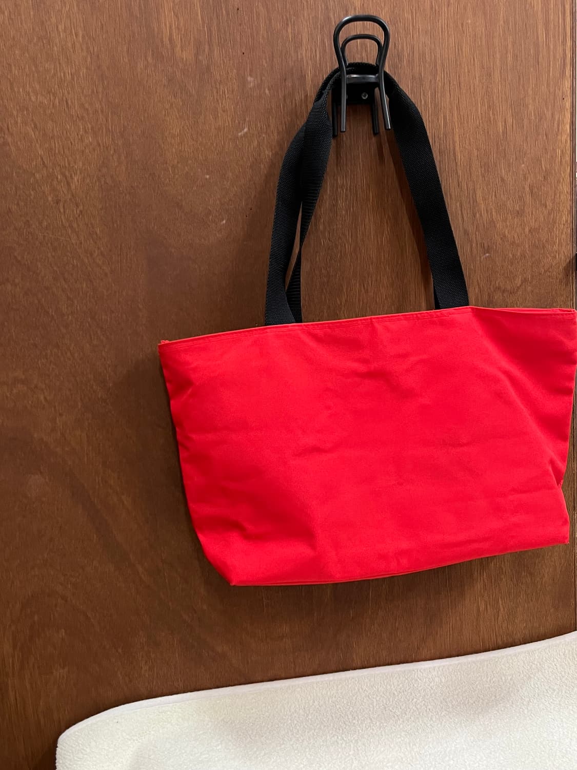 꾸레쥬 로고 쇼퍼백 레드 상품이미지3