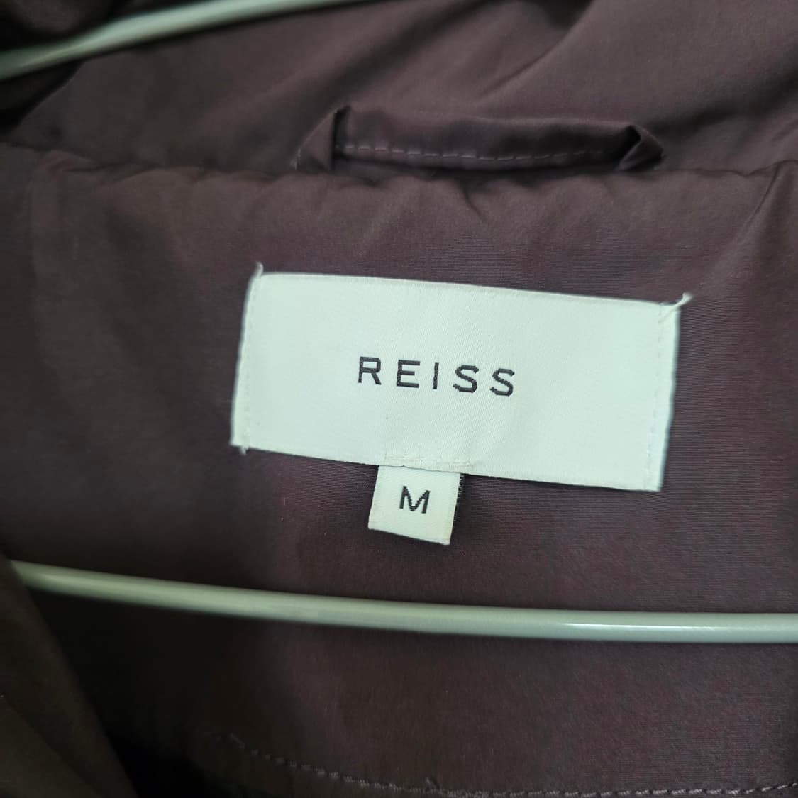 REISS 리스 국내 백화점판 버건디 집업 블루종 자켓 M 상품이미지3