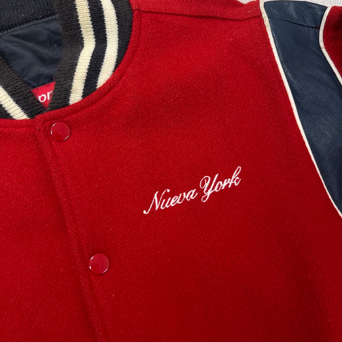 100 슈프림 02s 뉴욕 울 바시티 자켓 상품이미지3