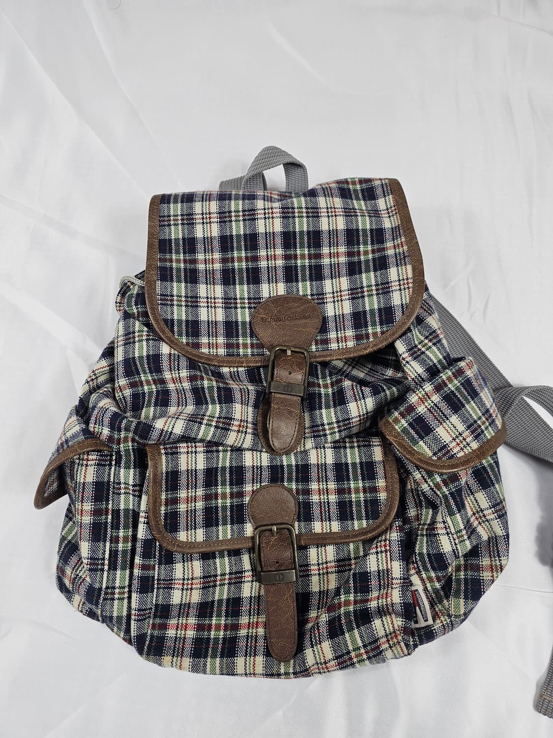 빈티지체크백팩 상품이미지1