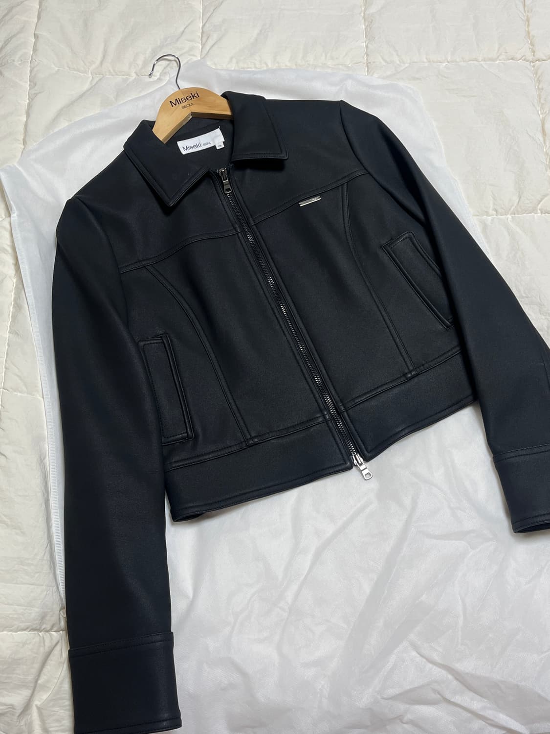 미세키서울 스웨이드 집업 자켓 상품이미지3