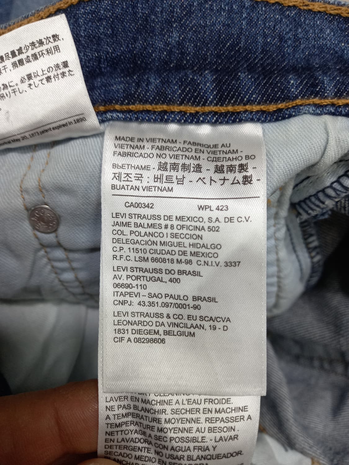 30 리바이스511 워싱 스판 슬림일자진 찢청 30-174 상품이미지9