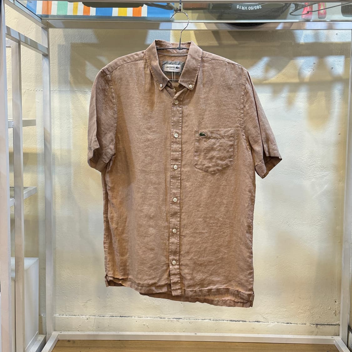 라코스테 린넨 셔츠 반팔 M 상품이미지1