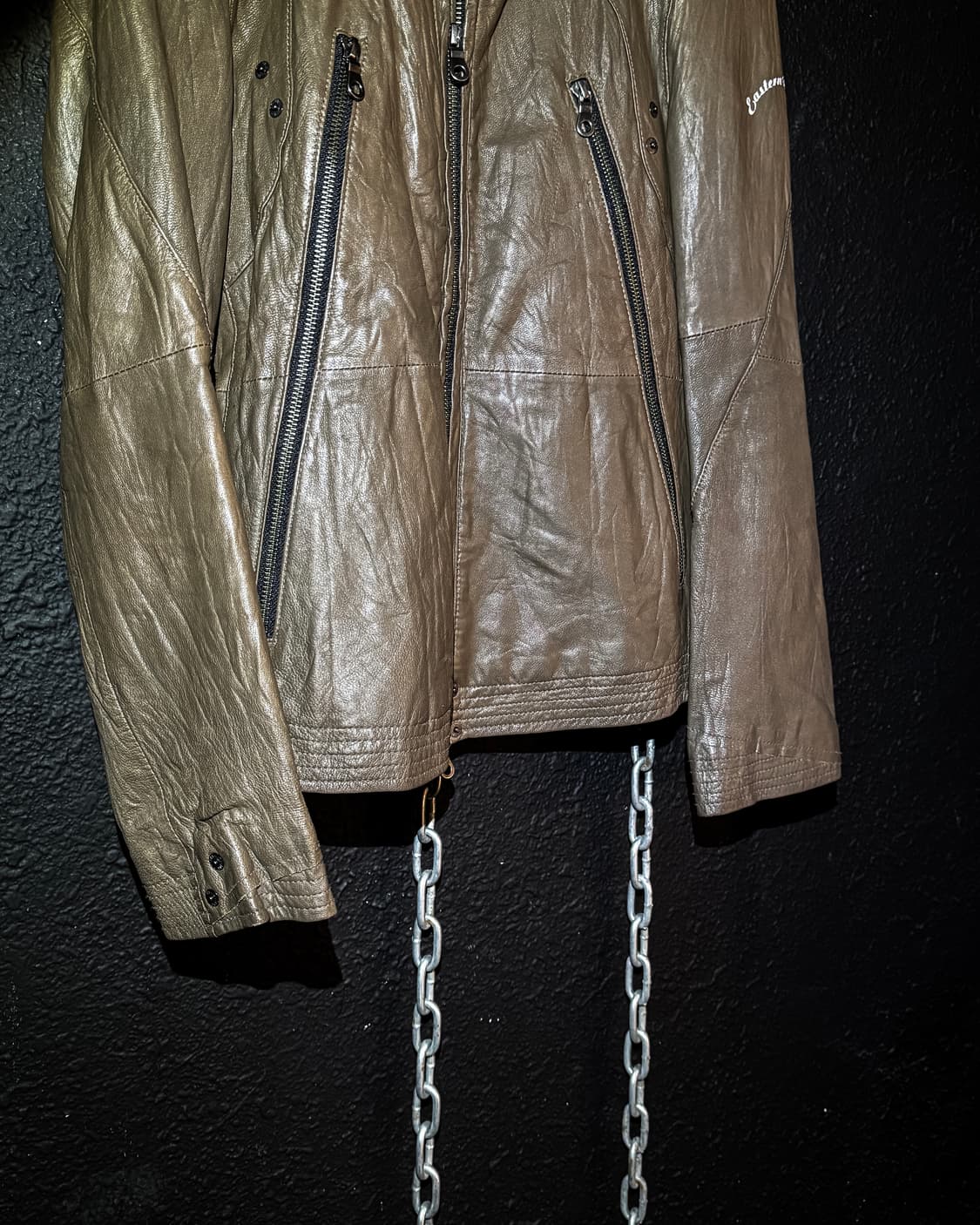 PPFM – Lamb Leather Stand-Collar Jacket  상품이미지5