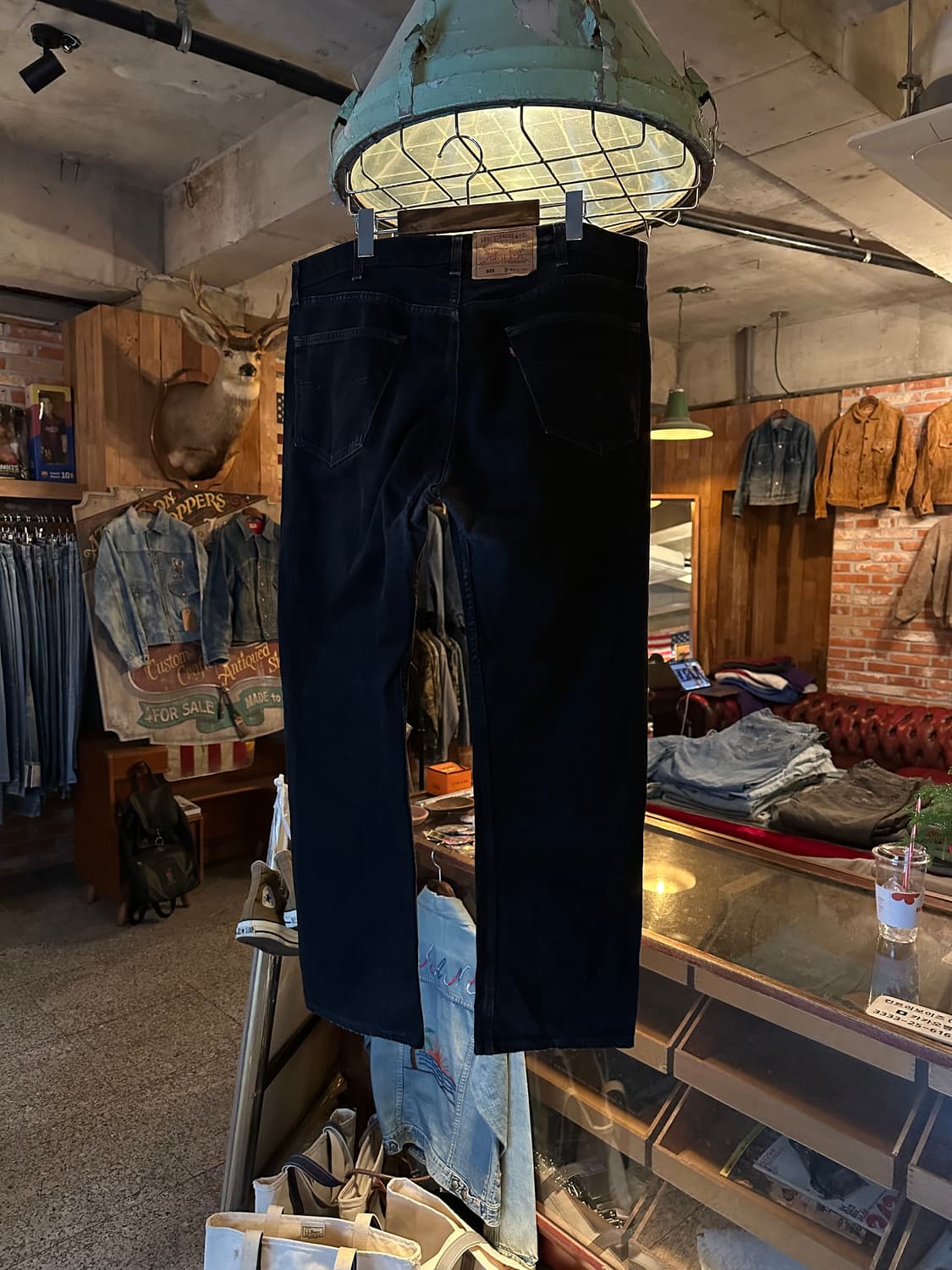 90s USA 빈티지 리바이스 501 0660 블랙진 흑청 데님 팬츠 상품이미지3