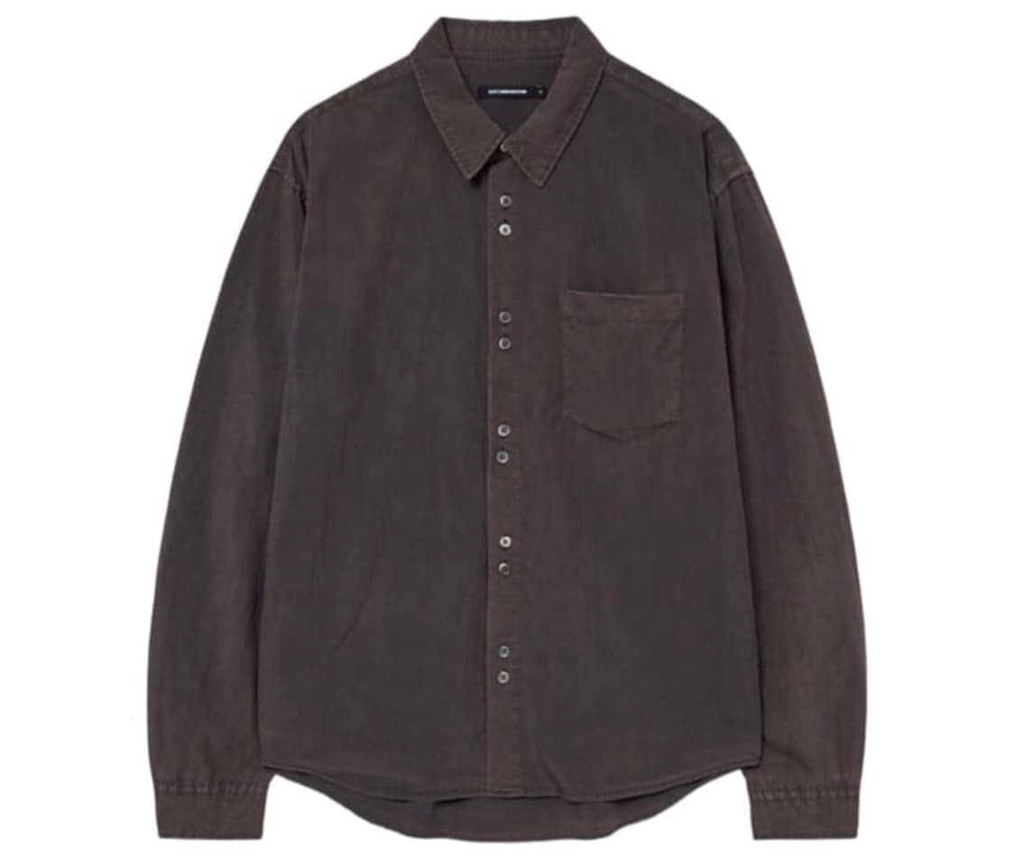 해칭룸 라나 셔츠 브라운 차콜 상품이미지1