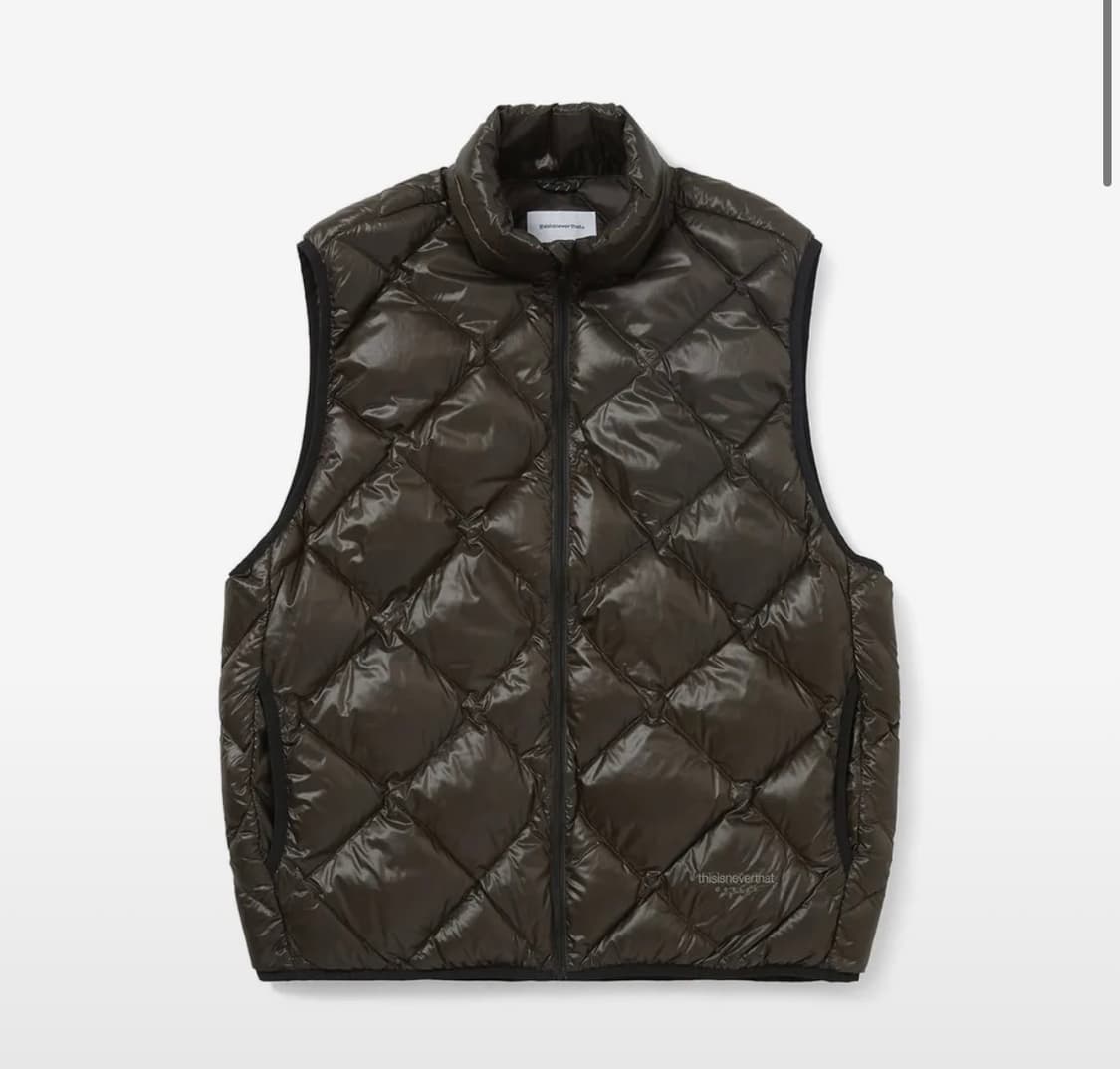 디스이즈네버댓 / 경량 패딩 베스트 브라운 / L 상품이미지6