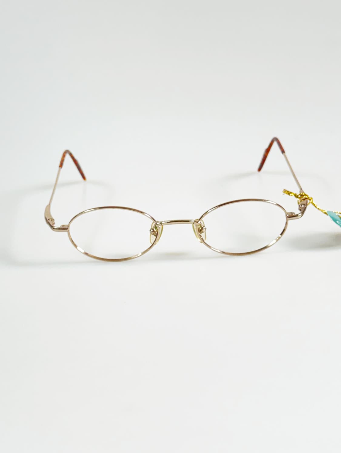 90s HOOD & HOOD 골드 슬림 오벌 프레임 빈티지 안경 상품이미지2