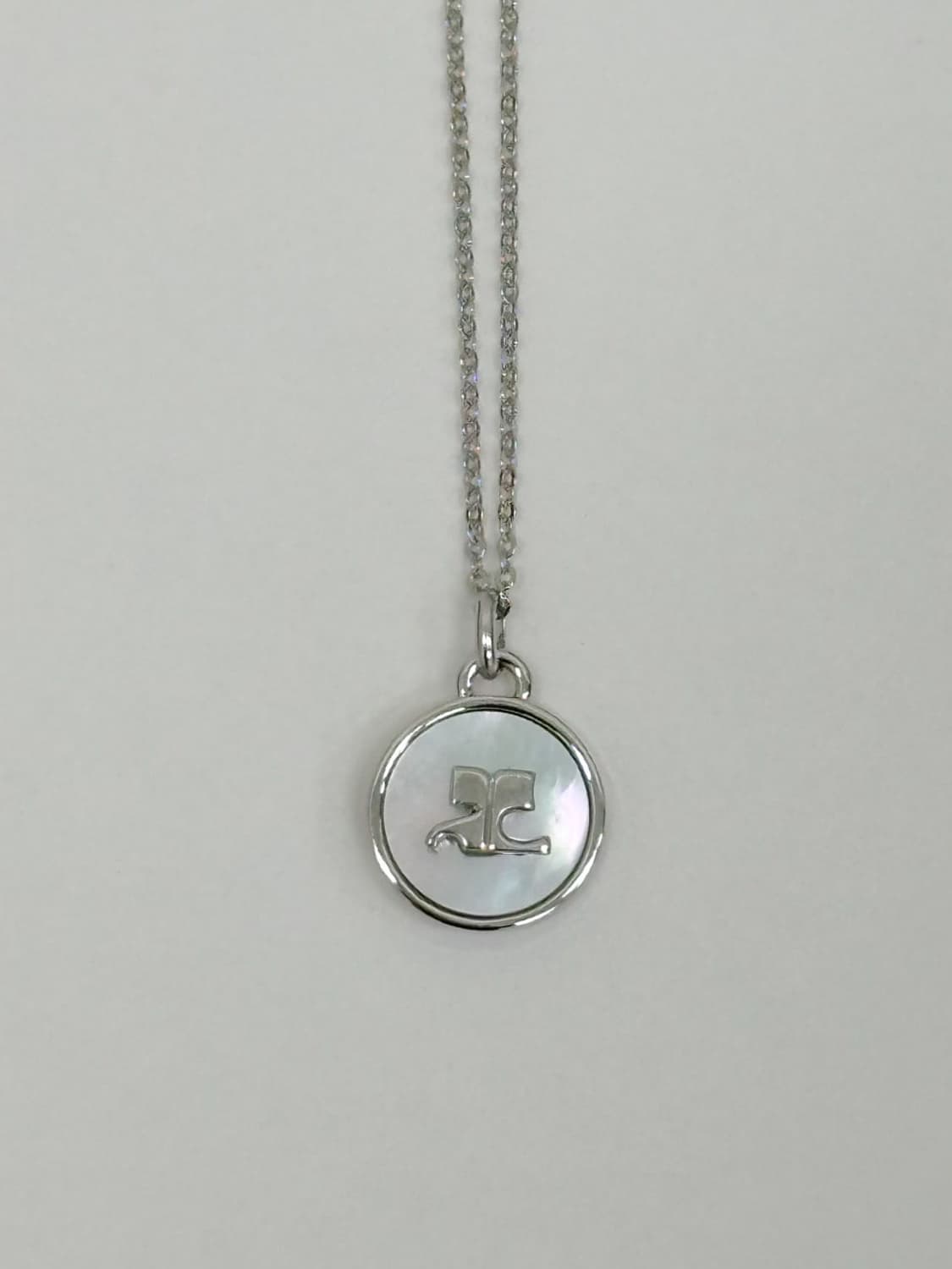 courreges / 꾸레쥬 자개 펜던트  목걸이  상품이미지5