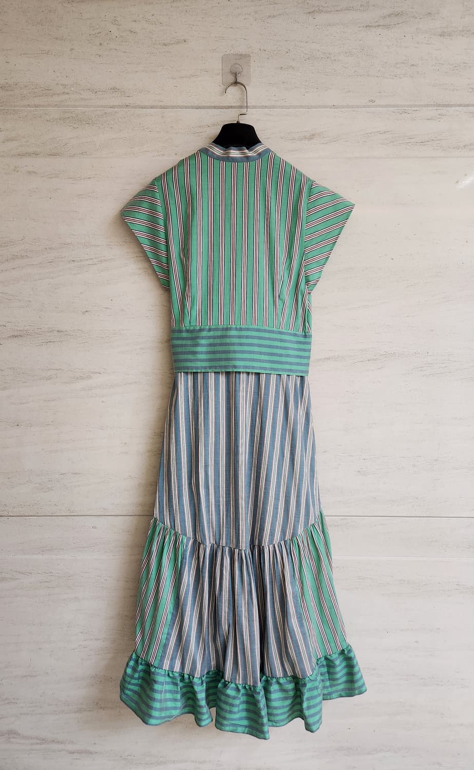 산드로 랩 스트라이프 롱원피스 38사이즈 상품이미지7