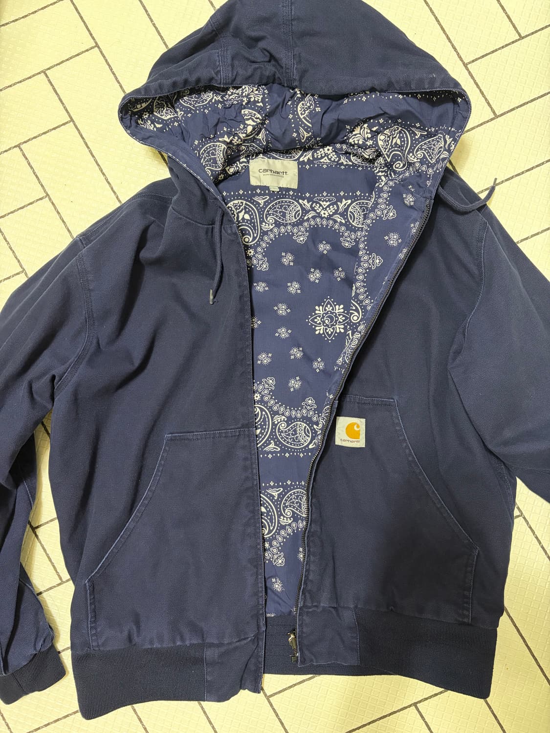 칼하트 반다나 후드집업 M 상품이미지1