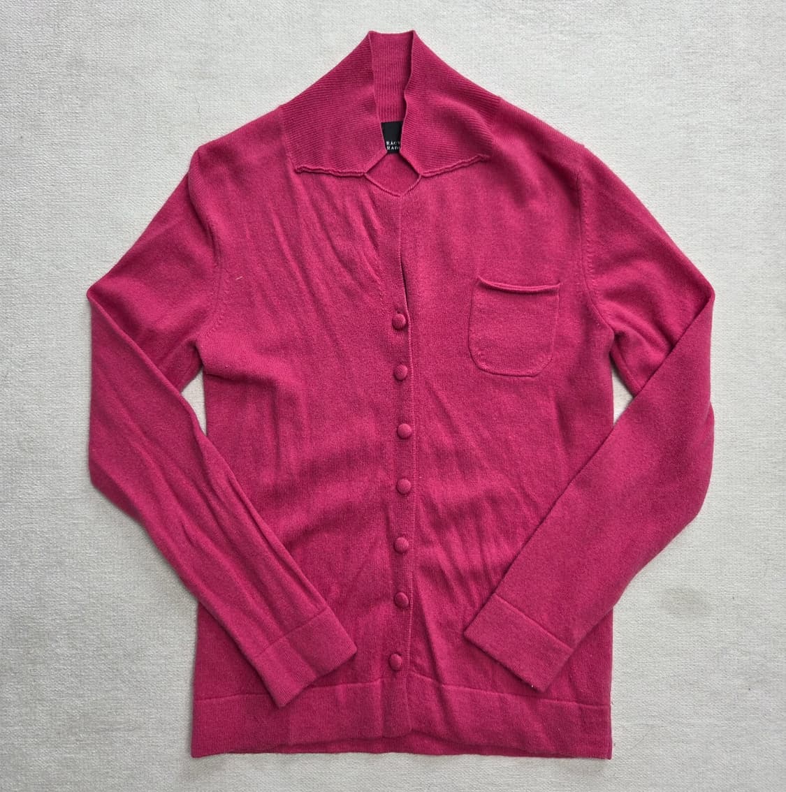 Racy Radiant 하구미 캐시미어 미니 포켓 가디건 상품이미지1