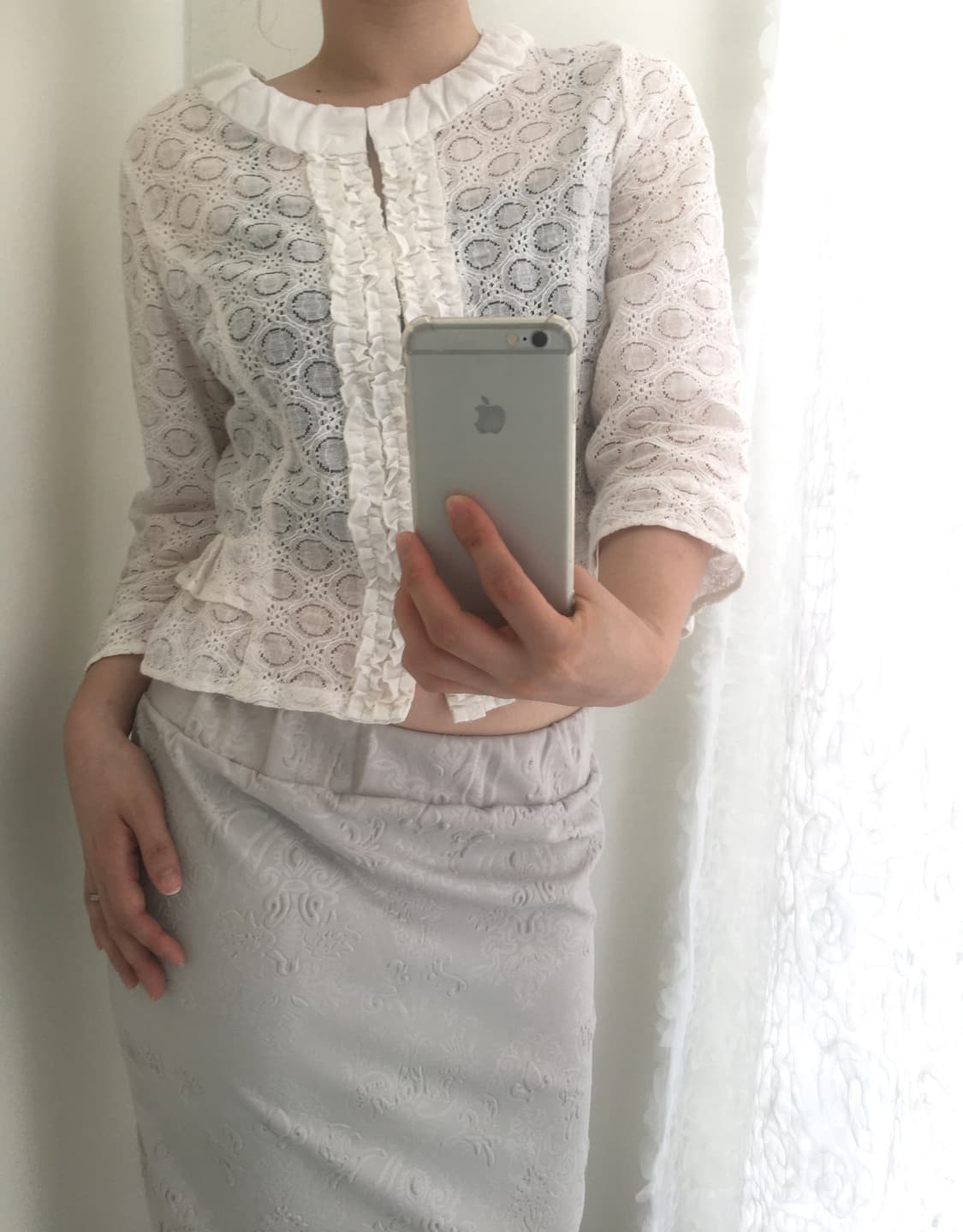 eyelet cotton blouse 상품이미지4