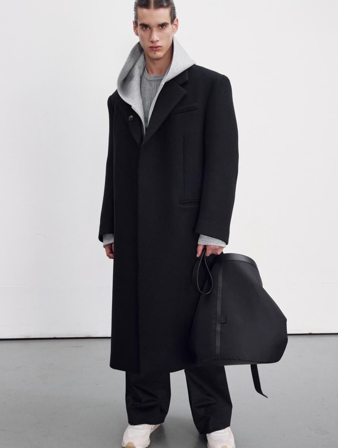 렉토 23FW 울 블렌드 오버사이즈 코트 (S) 상품이미지3