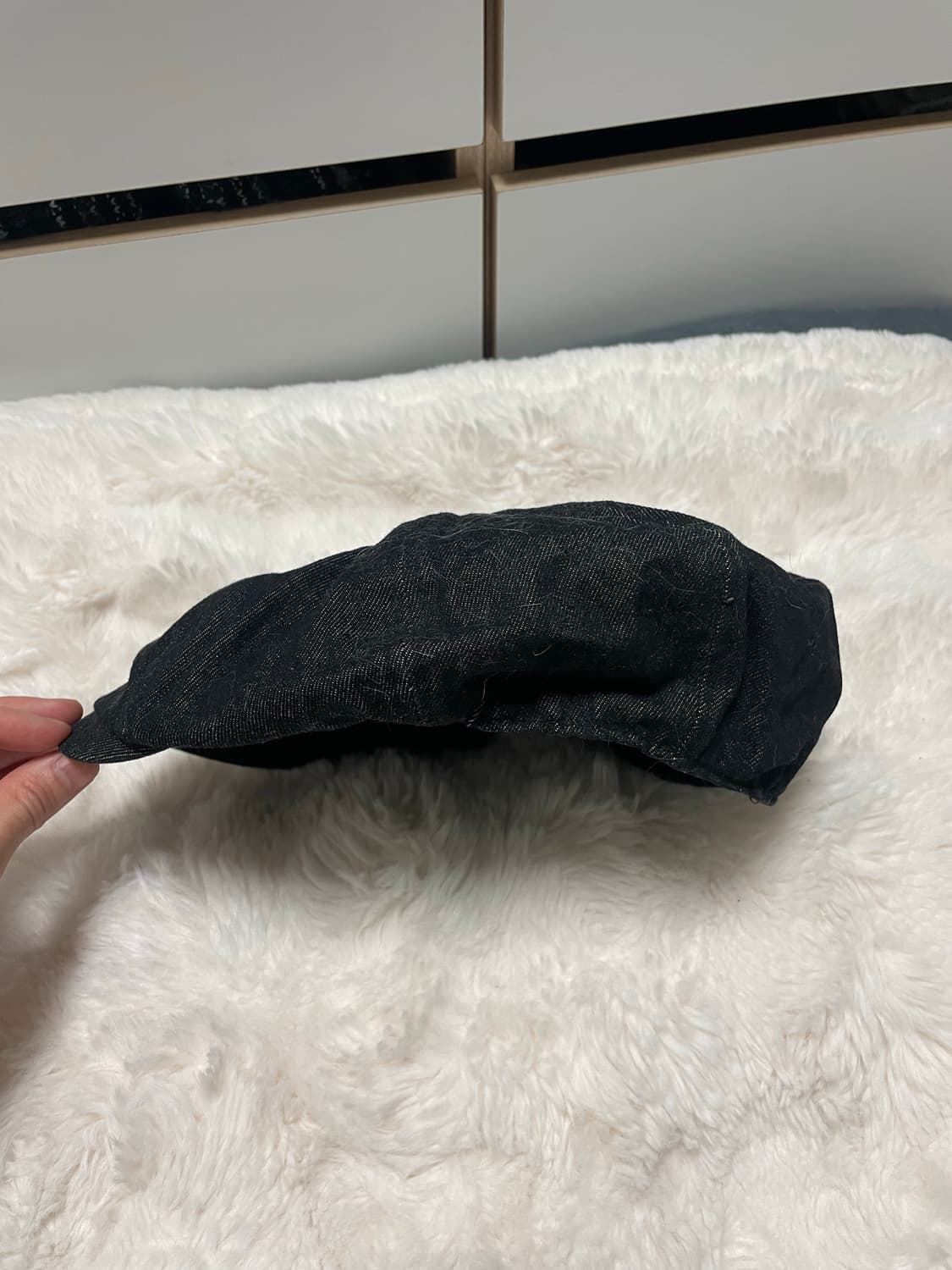 재팬 빈티지 데님 헌팅캡 상품이미지3