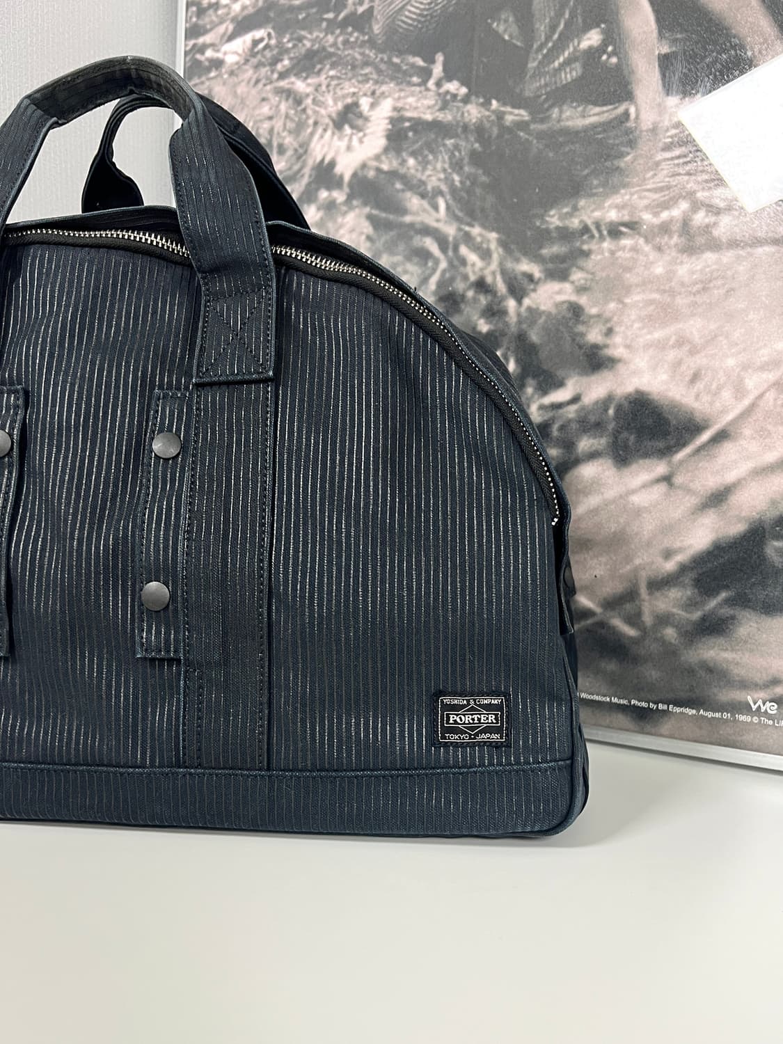 PORTER-TOTE BAG XL (Washed Stripe Black) 상품이미지2