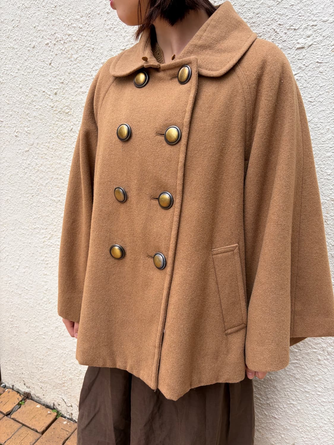 일본 빈티지 모리걸 퍼 케이프 코트 상품이미지3