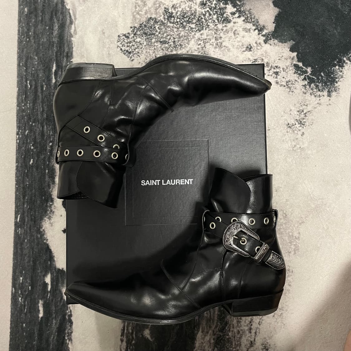 생로랑 14ss 웨스턴 버클 조드퍼 부츠 42 상품이미지2