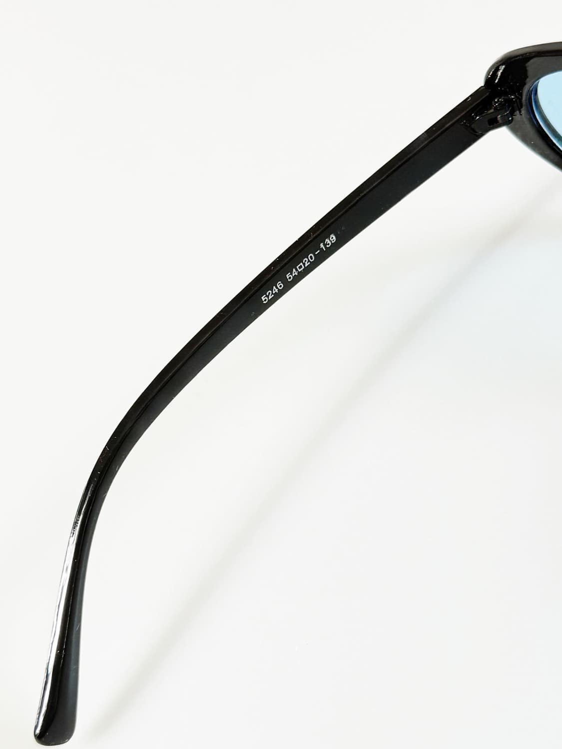 90s 블랙 오벌 세미 캣아이 뿔테 빈티지 틴트 선글라스 상품이미지7