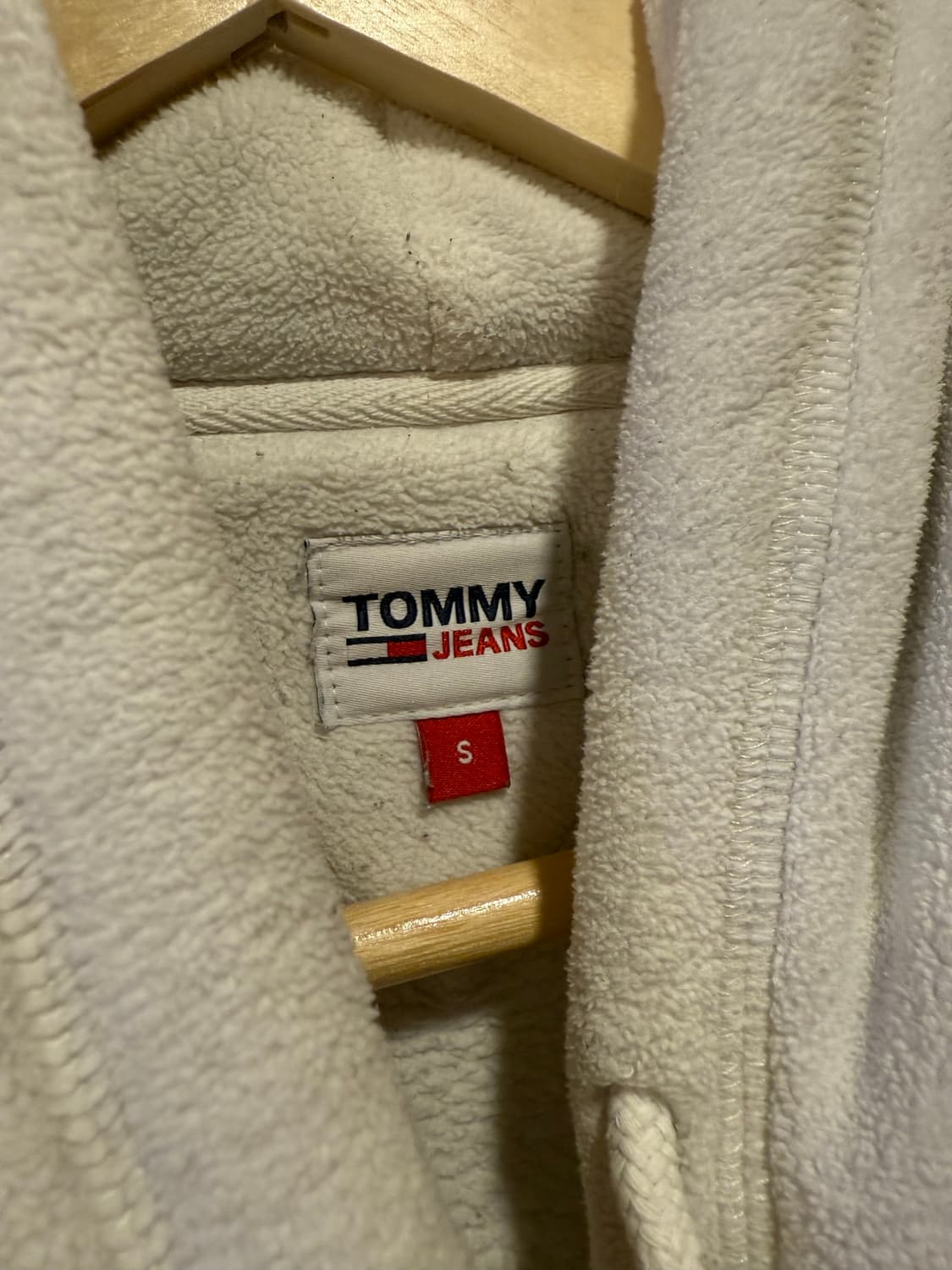 타미진스 후리스 후드티 화이트 상품이미지2