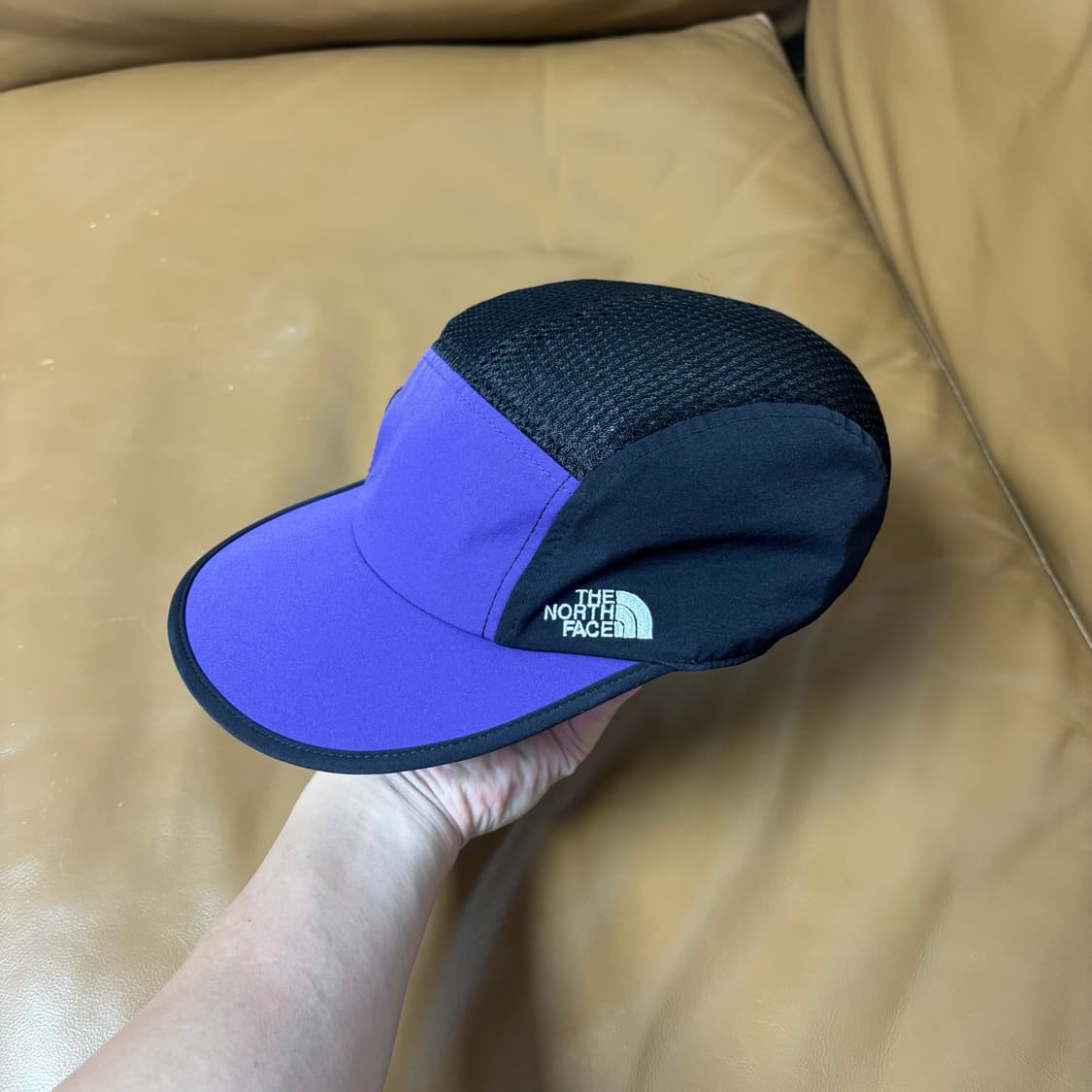 빔즈 노스페이스 캠프캡 모자 퍼플 블랙 메쉬 상품이미지4