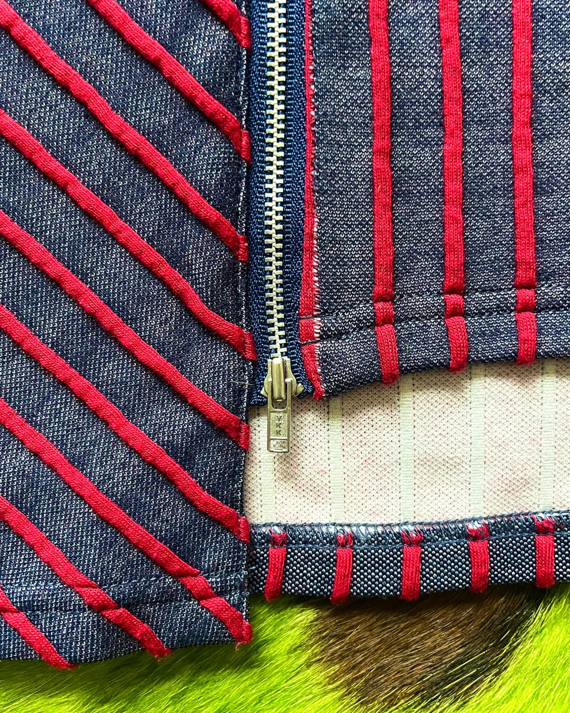 SHINNOSUKE by PETER 3D Stripe Denim Top 상품이미지7