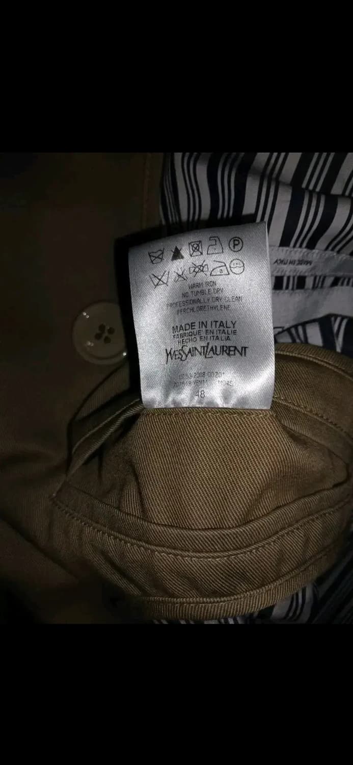 YSL rive gauche HEAVY COTTON TRENCH COAT 상품이미지10