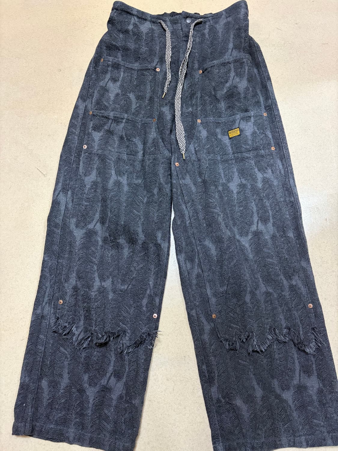 캐피탈 맥파이 데님 배기팬츠 블랙 3사이즈 상품이미지2