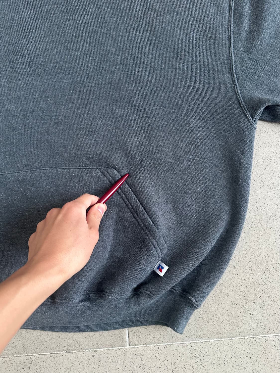 90s 빈티지 러셀 후드 다크그레이 XL 상품이미지7