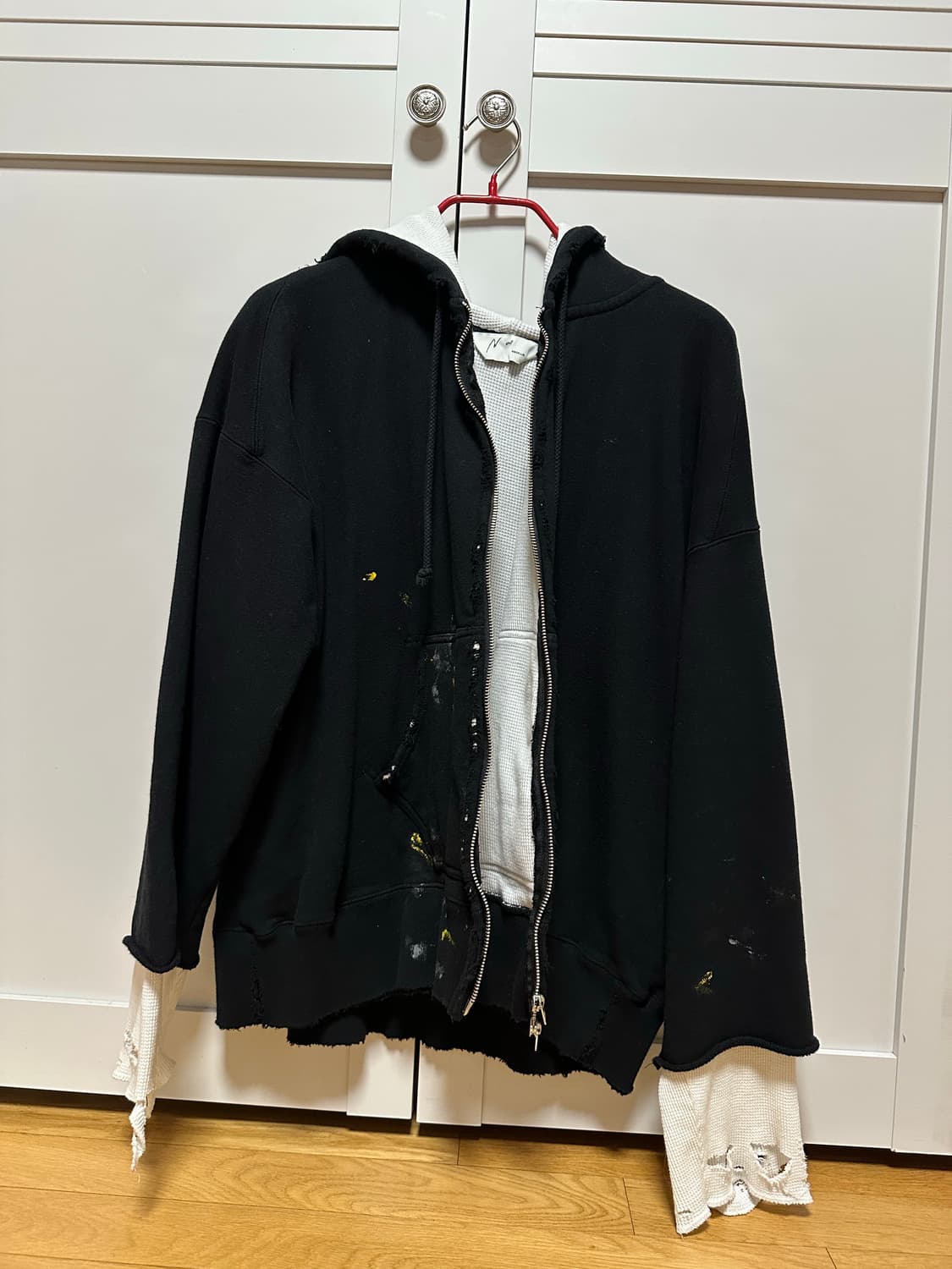 Ancellm_Zip Up Hoodie (Black) 상품이미지1