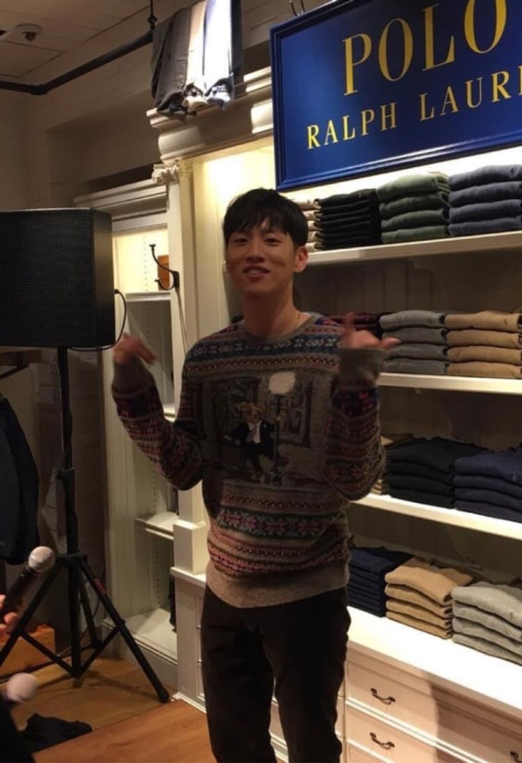 폴로 랄프로렌 댄싱베어 페어아일 니트 m 상품이미지1