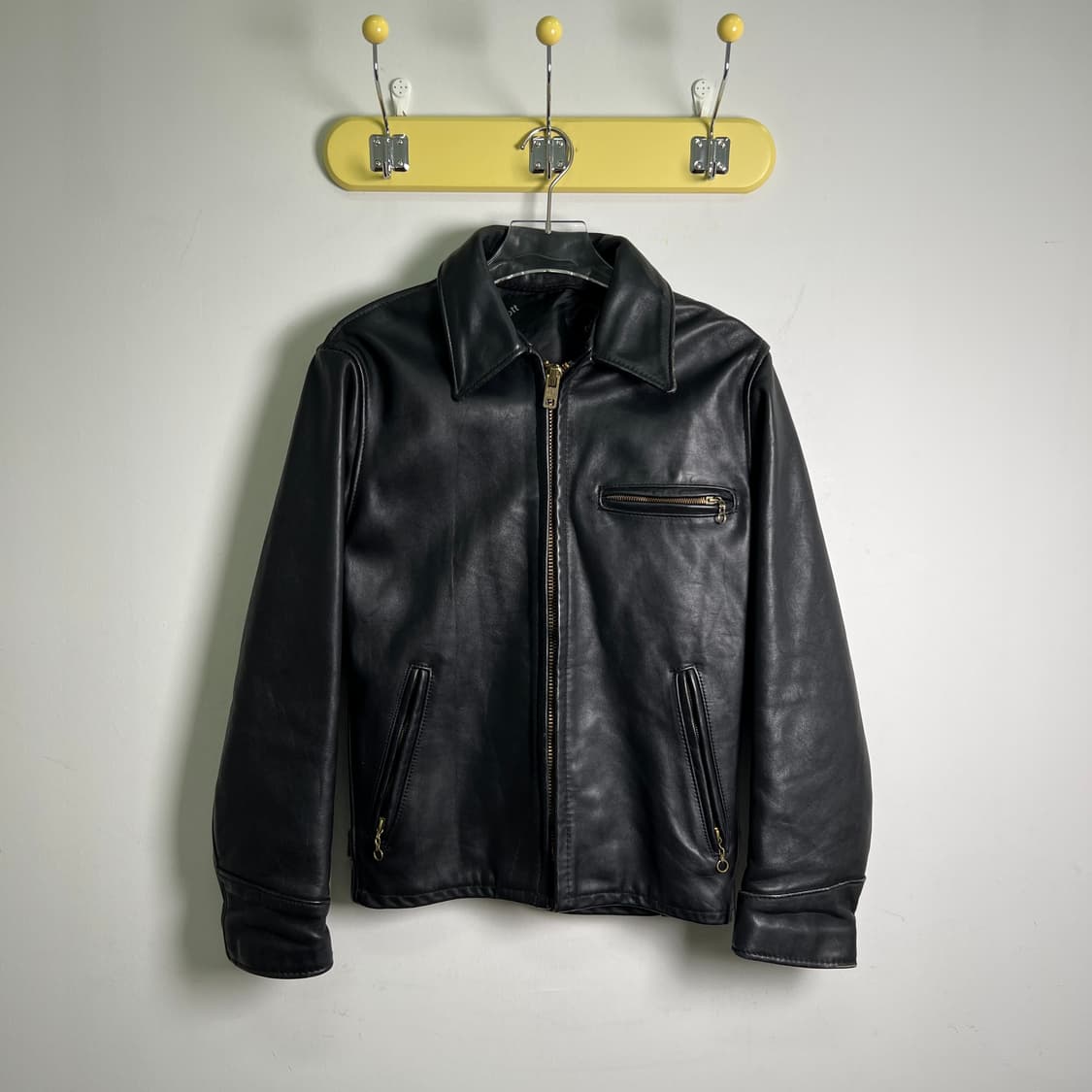 Schott 쇼트 블랙 AT 101 레더 자켓 34 상품이미지1