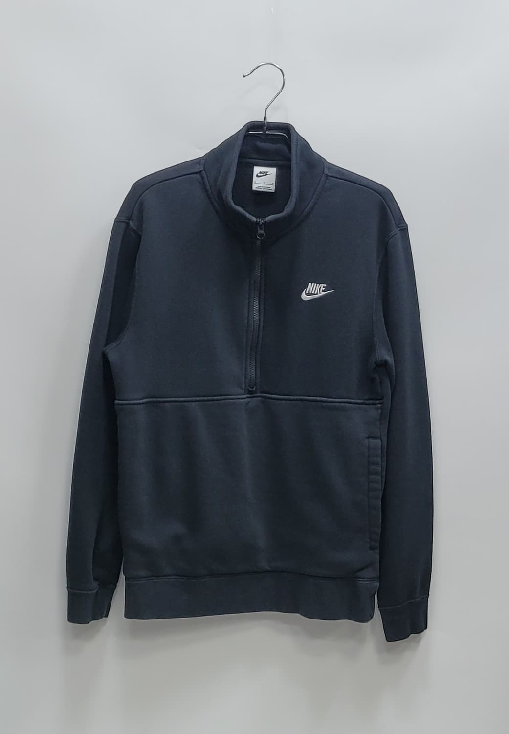 NIKE 22FW 클럽 브러시드 백 하프집업 풀오버 / 남 M 블랙
 상품이미지1