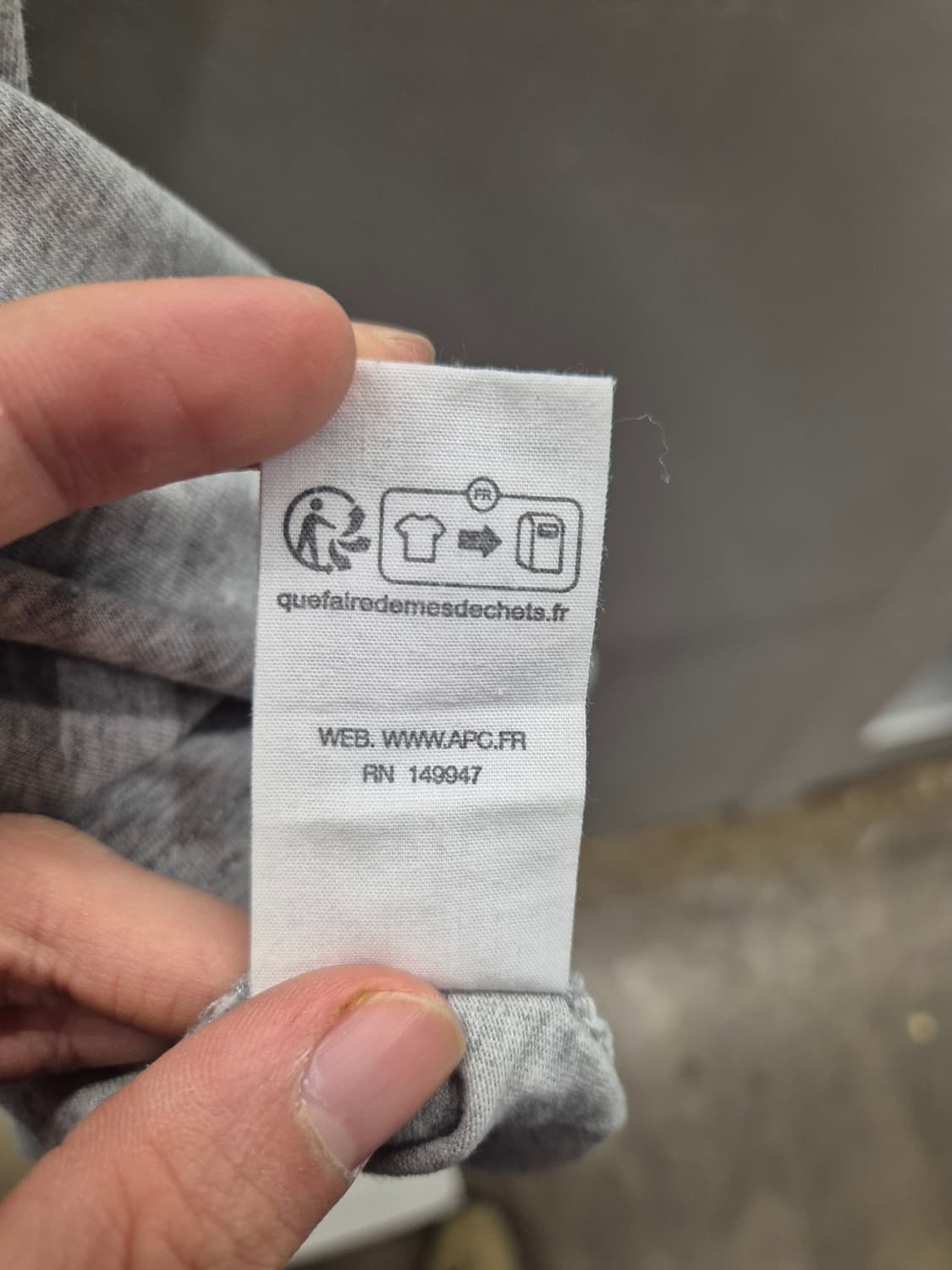 아페쎄 'SVEN' 로고 시그널 프린트 라운드 티셔츠 M 상품이미지7