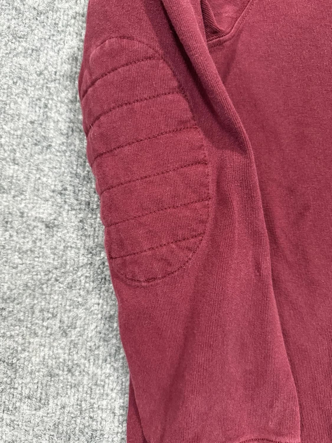 폴로 랄프로렌 빅포니 엘보 패치 럭비 셔츠 버건디 상품이미지5