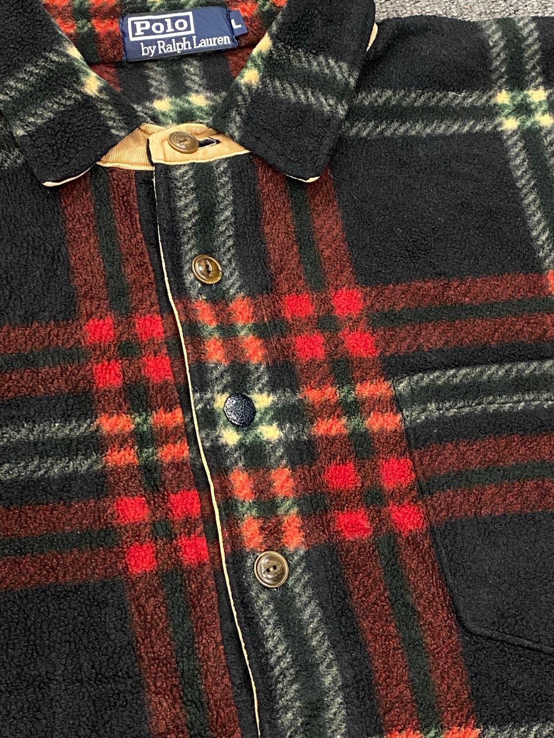 Polo 폴로 랄프로렌 체크 플리스 셔츠 상품이미지4