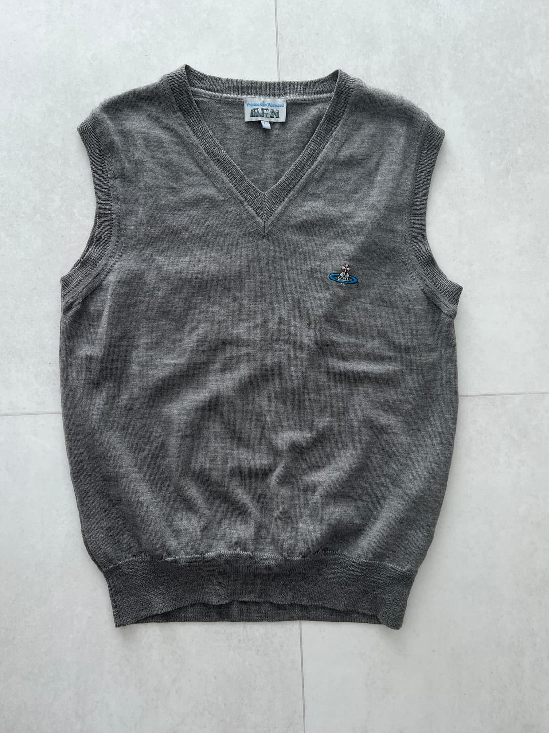 비비안웨스트우드 맨 브이넥 울니트 베스트 상품이미지1