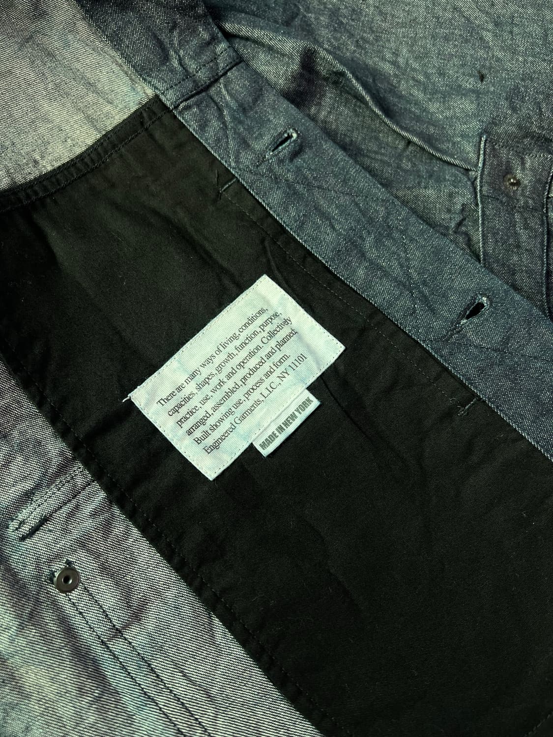 엔니어드가먼츠 데님 트러커 자켓 상품이미지3