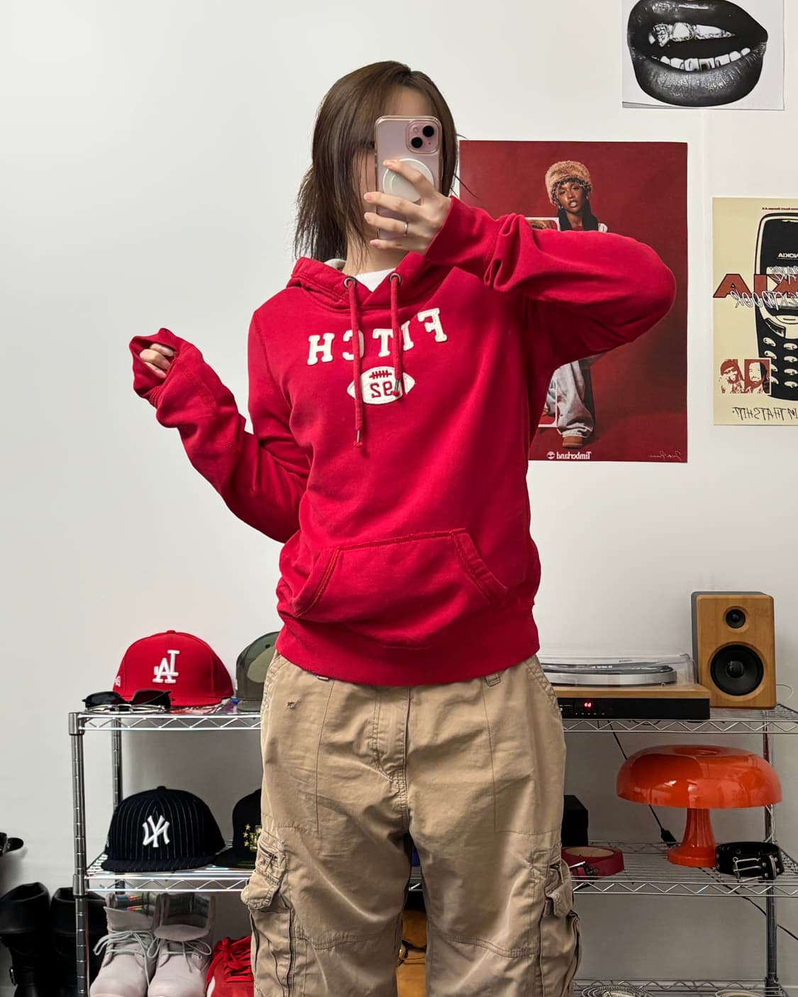 아베크롬비 FITCH 로고 후드티 상품이미지4