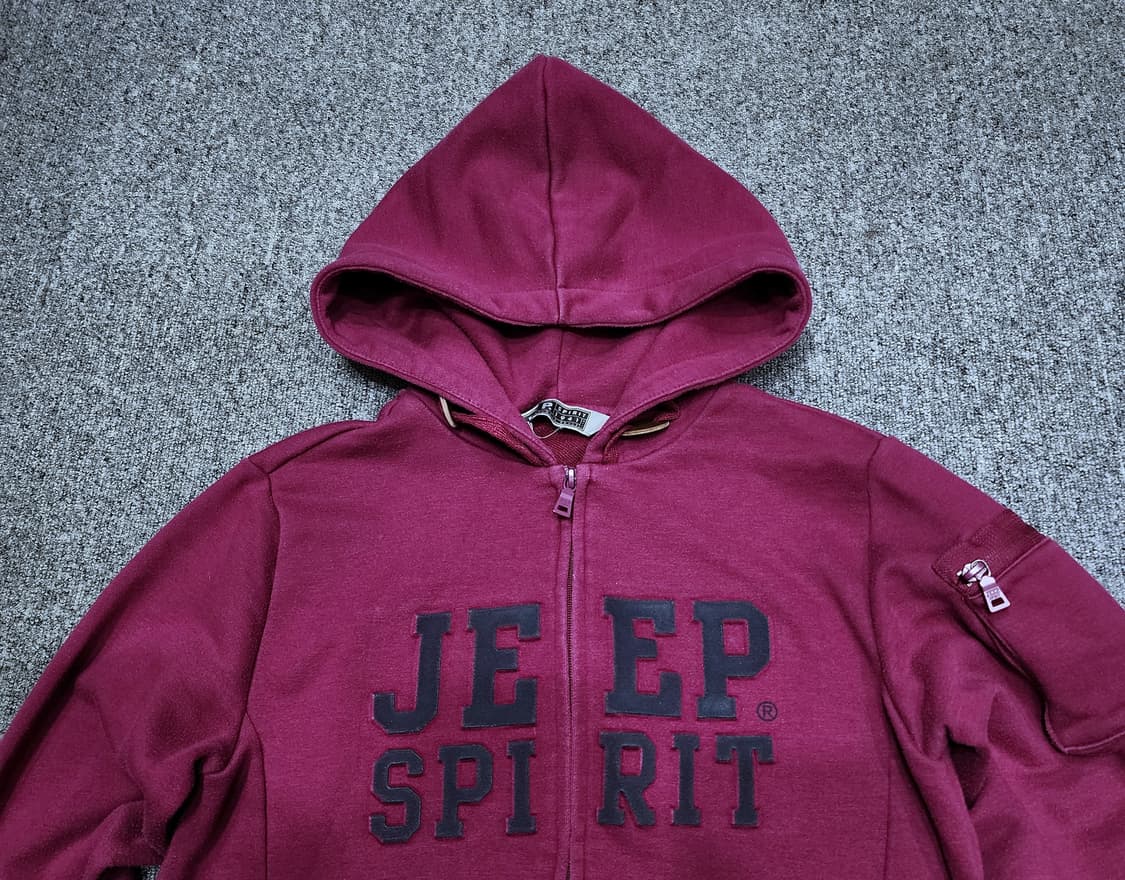 JEEP 지프 Y2K 후드집업 마젠타 M 상품이미지3