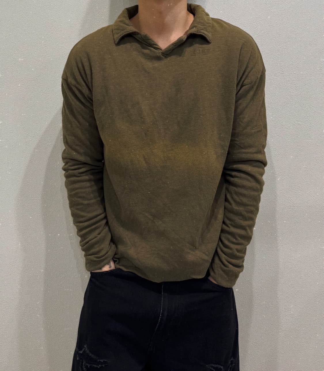 캐피탈 크롭 폴로 스웻셔츠 상품이미지1